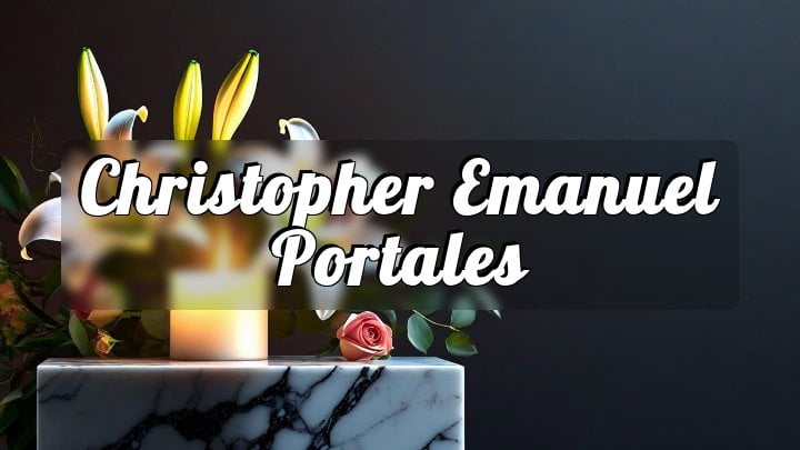 Christopher Emanuel Portales, Greenwood, Texas