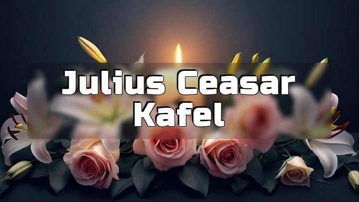 Julius Ceasar Kafel, Cleveland, Ohio